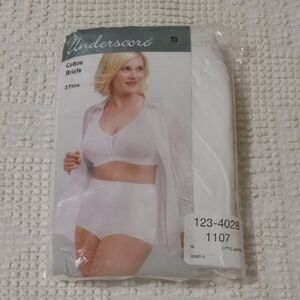 Underscore 3 Pr. Cotton Breifs Sz.10